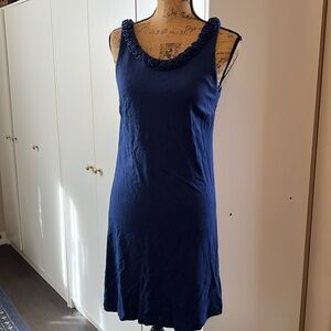Blue JCREW dress nice and soft size medium.